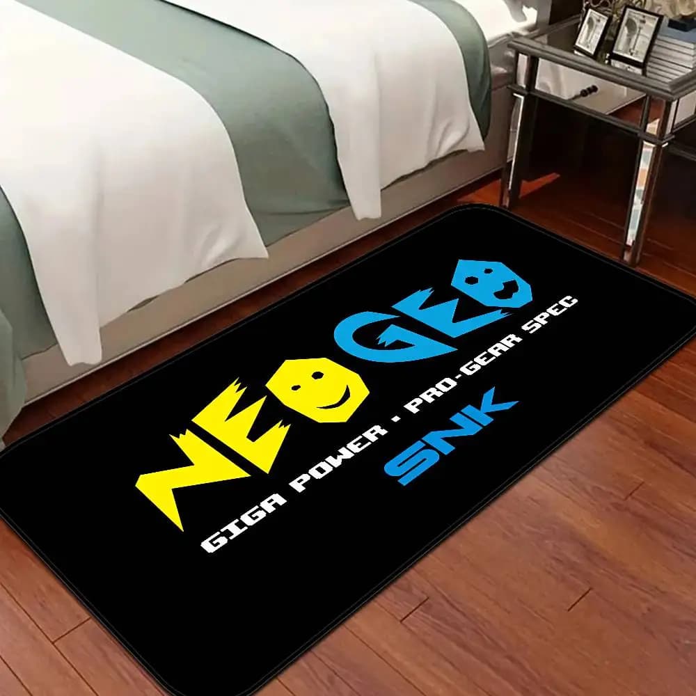 S-SNK N-Neogeo Neo Geo for Living Room, Multicolor Retro Carpet for Kitchen, Welcome Anti-slip Carpet