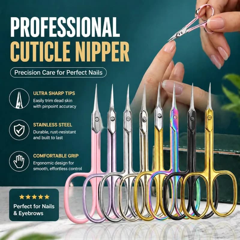 Stainless Steel Cuticle Nipper Professional Dead Skin Scissor Ultra Sharp Manicure Tool Nail Cuticle Clipper For Pedicure Care