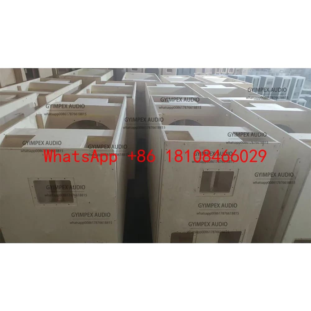 Sistema Audio Professionale con Subwoofer da 21 Pollici su Ruote, Design in Compensato, Prodotto da Fabbrica di Guangzhou