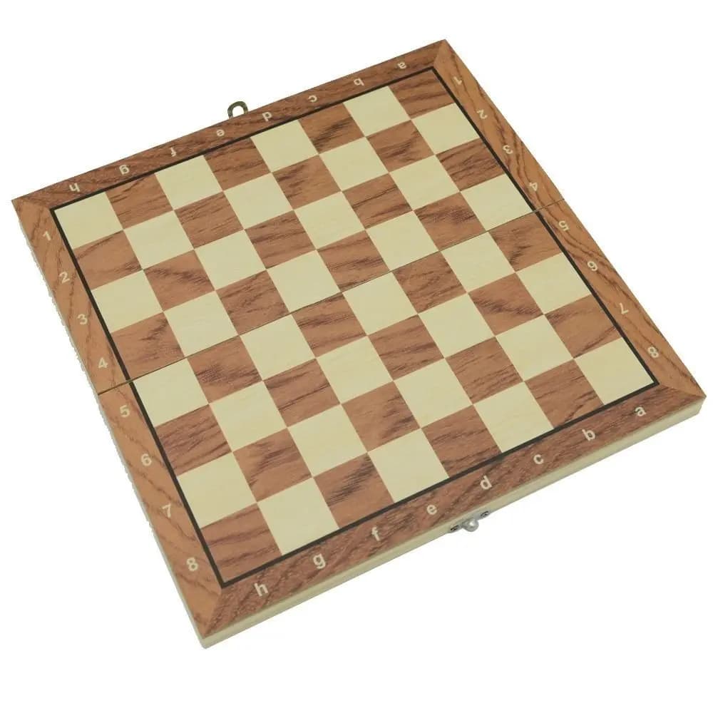 Scacchiera in Legno Massiccio, Set di Scacchi Internazionali Pieghevole, Gioco Educativo Standard per Migliorare l'Intelligenza, Raffinato