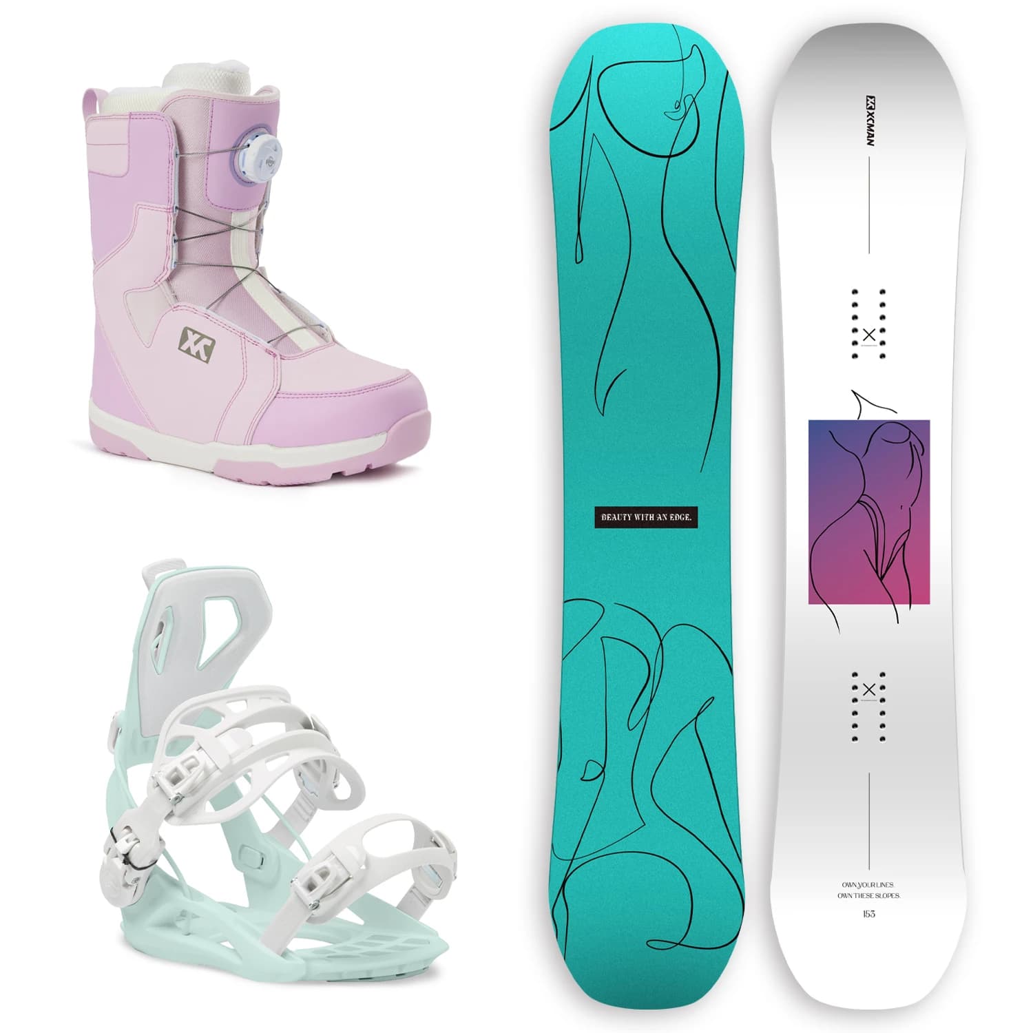 Snowboard Boots Binding Packages Set Alps Ski in Stock Hot Sale
