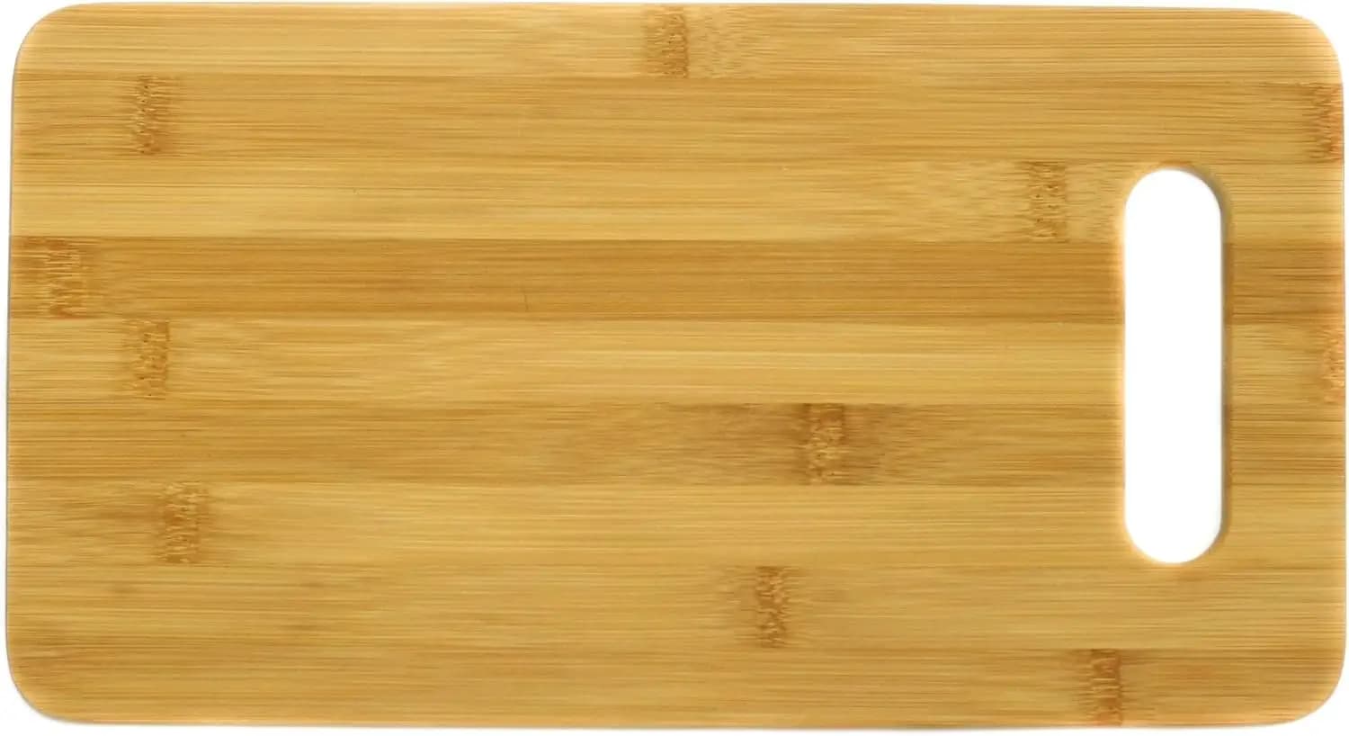 Bamboo Cutting Board 7.5 x 14 Inch Natural Wood Kitchen Prep Surface Eco Friendly Flat Design