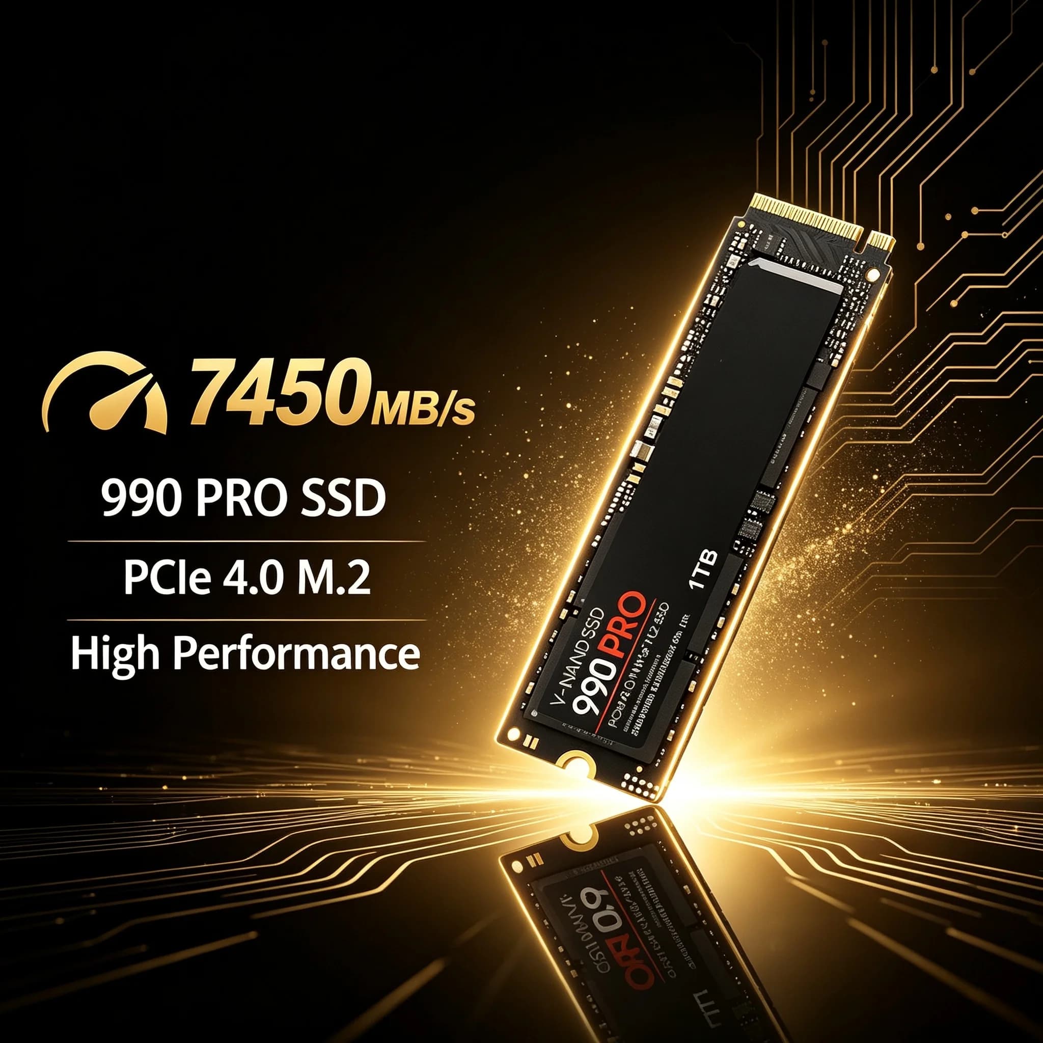 New Original 990 PRO PCIe4.0 NVMe M.2 2280 SSD Fast Read Write Internal Hard Drive 1TB/2TB/4TB Game Storage For PS5 PC Notebook