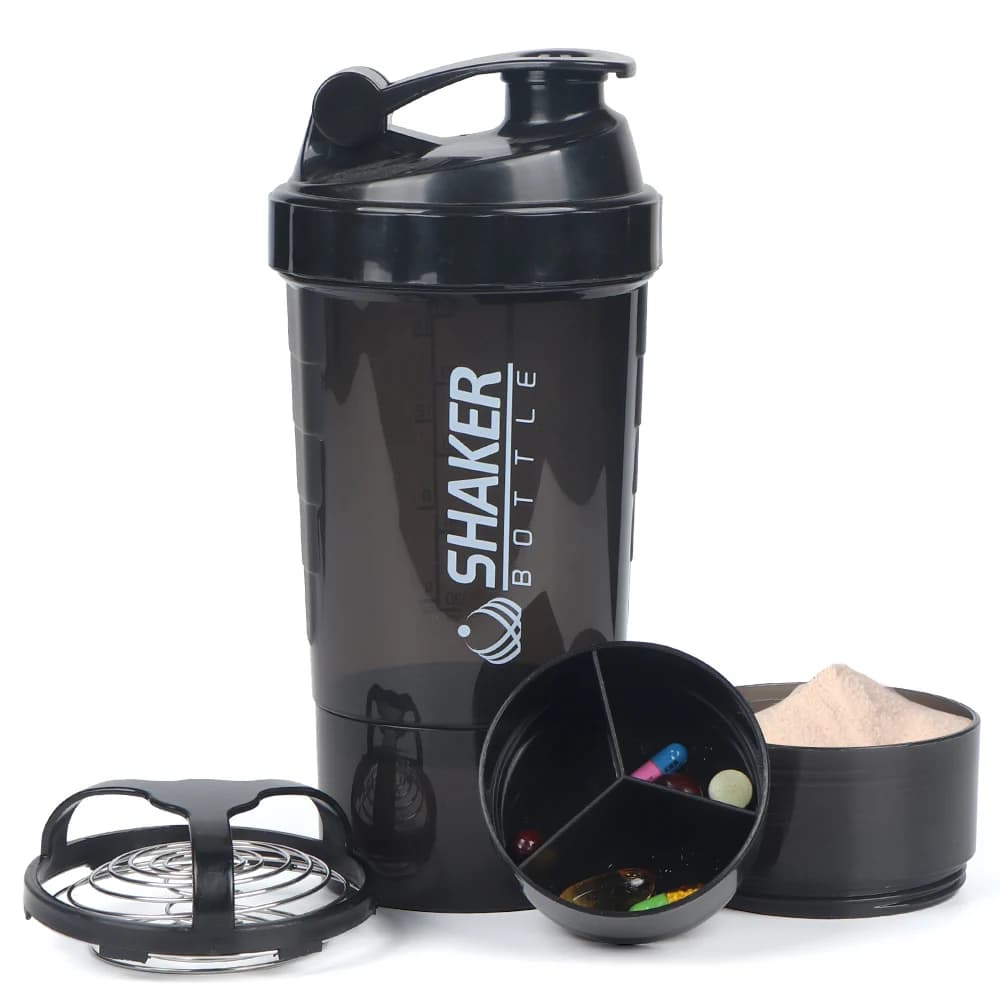 Plastic Cup Shaker Fragment Cup in Protein Powder 160 Oz/500 ml Sports Water Cup Outdoor Gym Cycling Fitness Racing