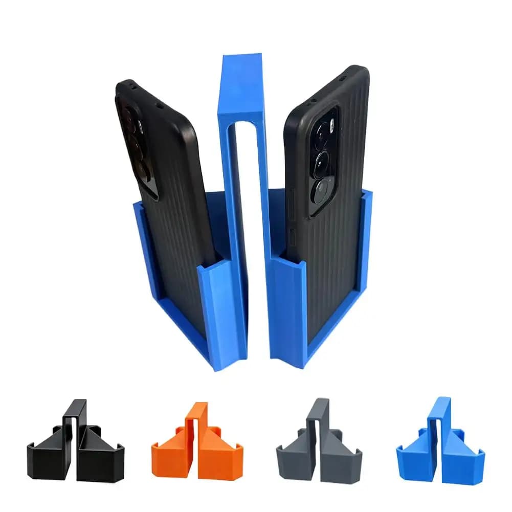 Supporto per telefono da tennis stampato in 3D con doppia prospettiva, supporto per action camera con clip, supporto per rete da tennis, supporto per registrazione da tennis
