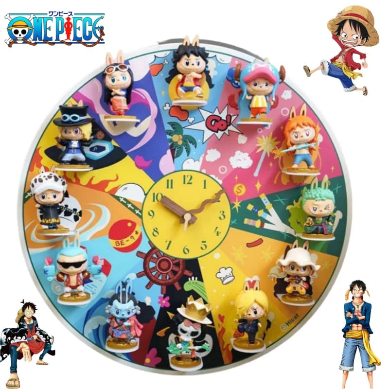 One Piece Monkey·D·Luffy Tony Chopper Wall Clock Cute Bedroom For Boy Decorative Watch Beautiful Gift