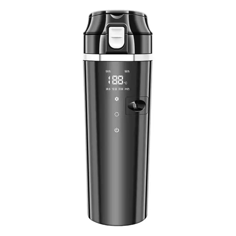 12V/24V Auto Tazza di Riscaldamento Display LCD Digitale Bollitore Elettrico Auto In Acciaio Inox Riscaldata Tazza Intelligente 500ML Bollitore Riscaldato
