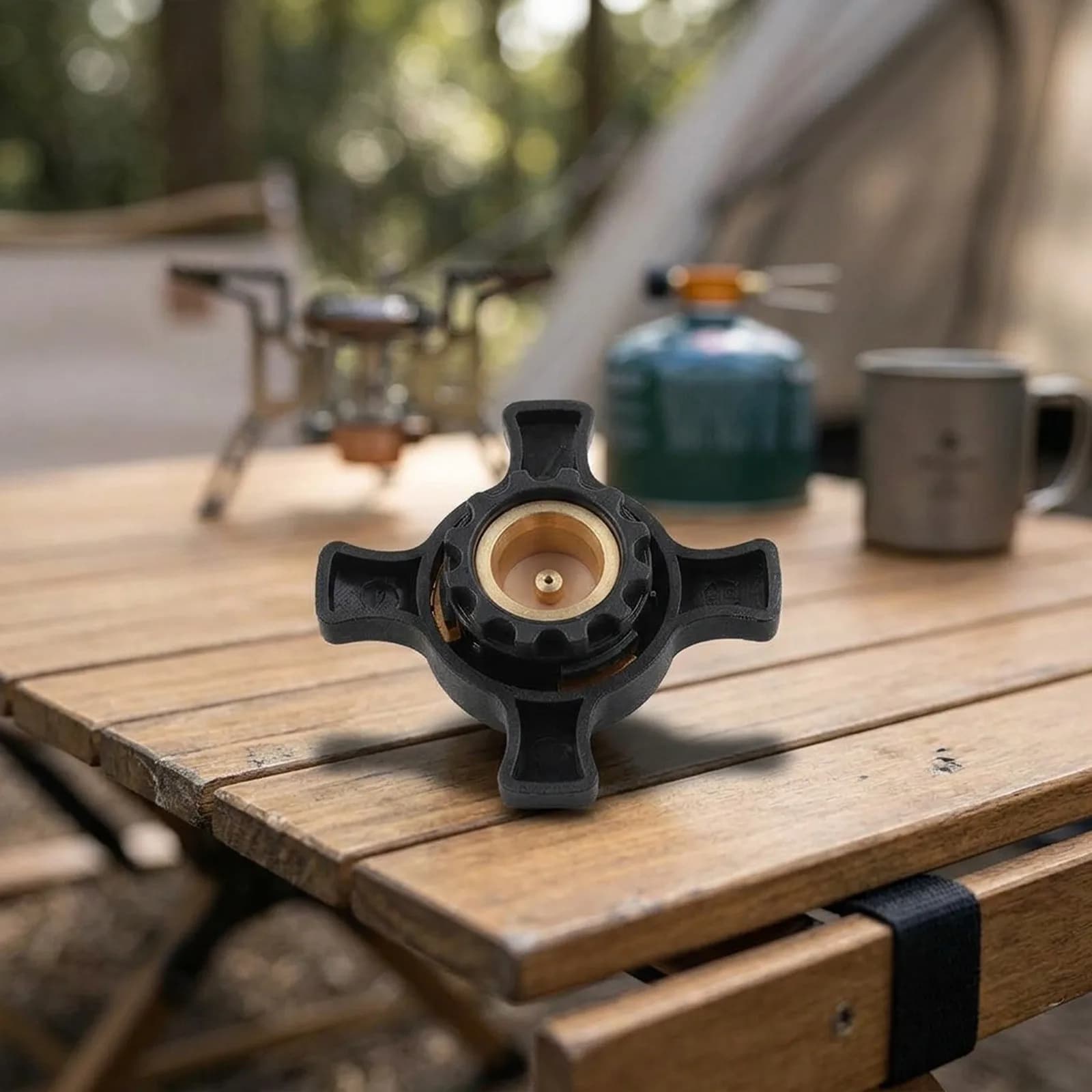 For EN417 Threaded Stoves EN417 Adapter For Wet Low-temp Conditions Adapter For Outdoor Gas Stove Press-and-twist Lock