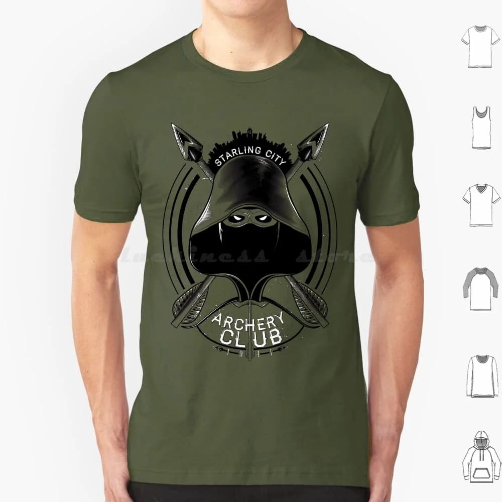 Club T Shirt Big Size 100% Cotton Arrow Comics Comic Book Oliver Oliver Queen Club Team Sports Green Arrow Green Arrow Green