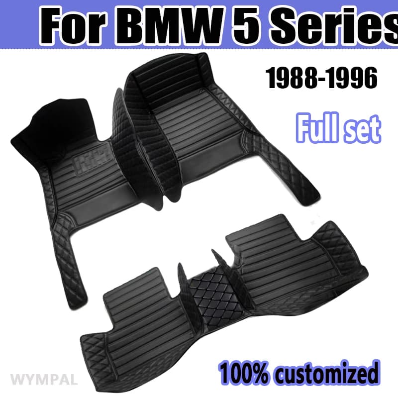 Tappetini per auto per BMW serie 5 E34 1988 ~ 1996 tappetini impermeabili per tappeti per auto Cubre Pisos Para Autos accessori per auto interni