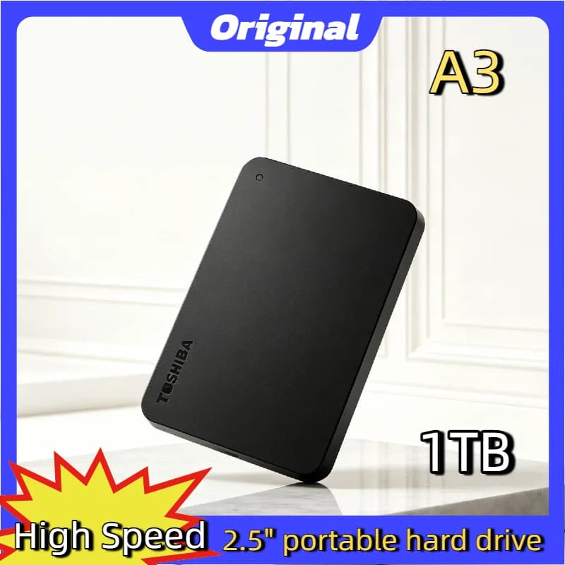 Hard Disk Drive Box For Toshiba OEM A3 Expansion 500GB 1TB 2TB USB3.0 External HDD 2.5 Inch Portable Storage Compact Pro