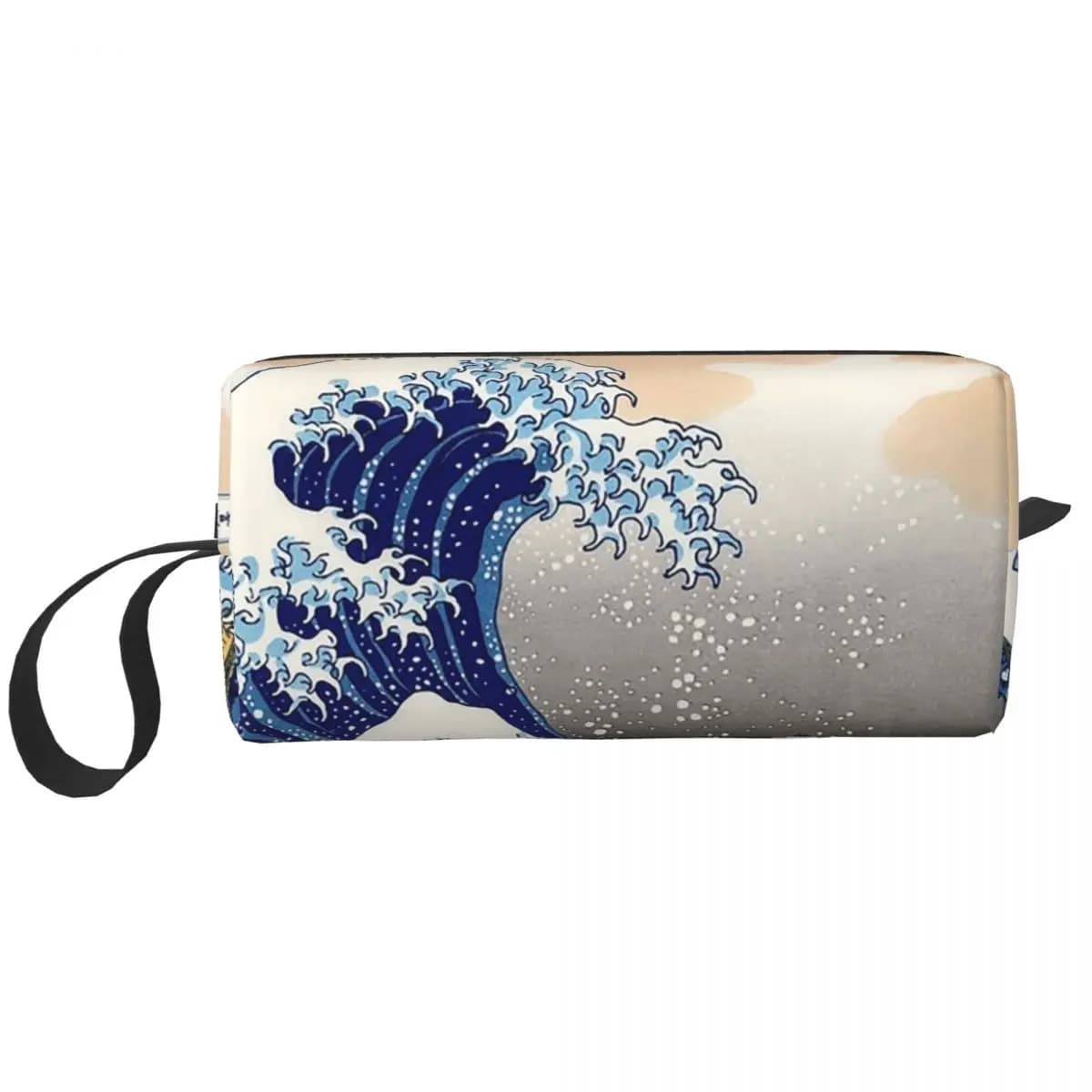 The Great Wave Off Kanagawa By Katsushika Hokusai Pencil Case for Pen Box Pencil Bag Stationery Supplies Women Organizer Pouch