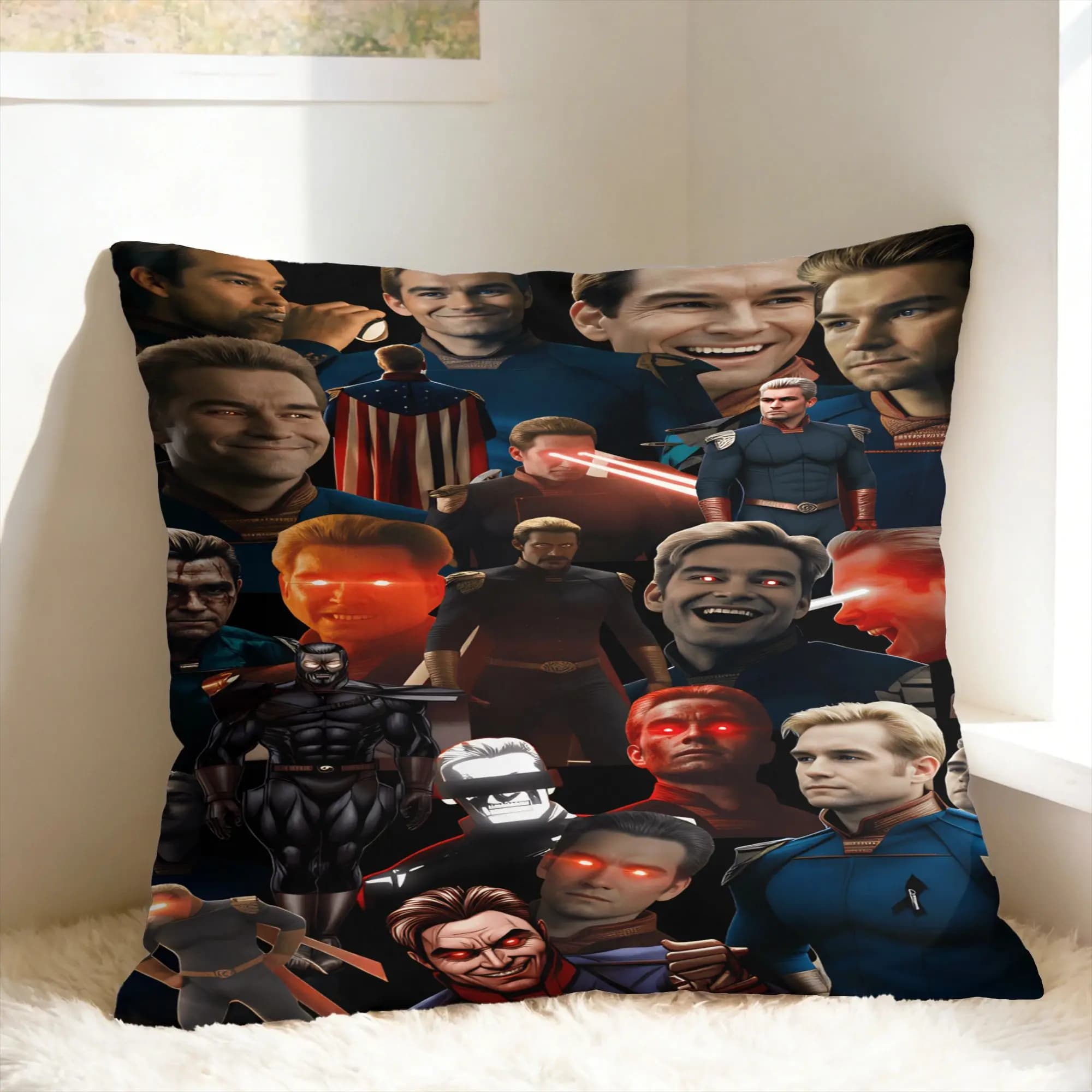 Federa per cuscino Homelander The Boys TV Kawaii, federa per divano, letto, soggiorno