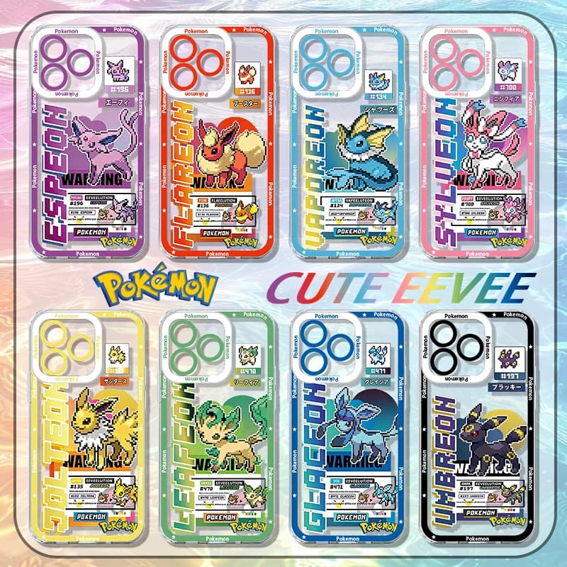 P-Pokemon Eevee Puzzle Cassa Del Telefono Per Samsung Galaxy S25 Edge S23 S22 S21 S24 Ultra Plus FE A56 A26 A36 5G A16 A06 4G A17 A07