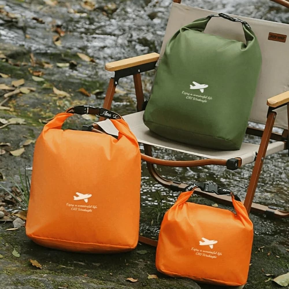 Ultra Light Waterproof Storage Bag Wear Resistant Foldable Roll Top Dry Bag Roll Top Closure Multi Sizes Outdoor Storage Sack