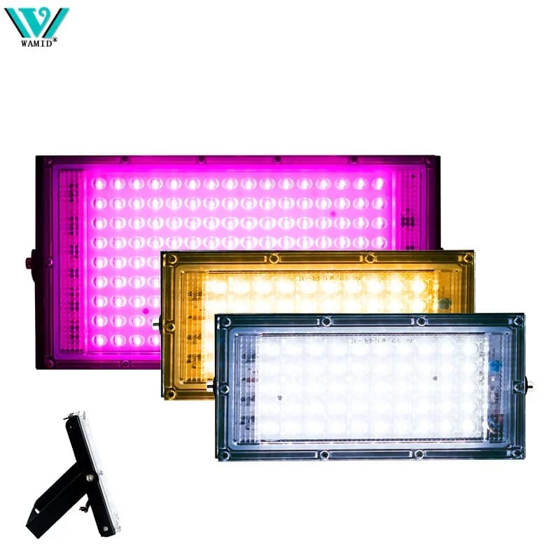 LED Lamp for Indoor Cultivation, Complete Mirror Light 220V 50W 100W, Lighting for Serra, Semi and Flowers