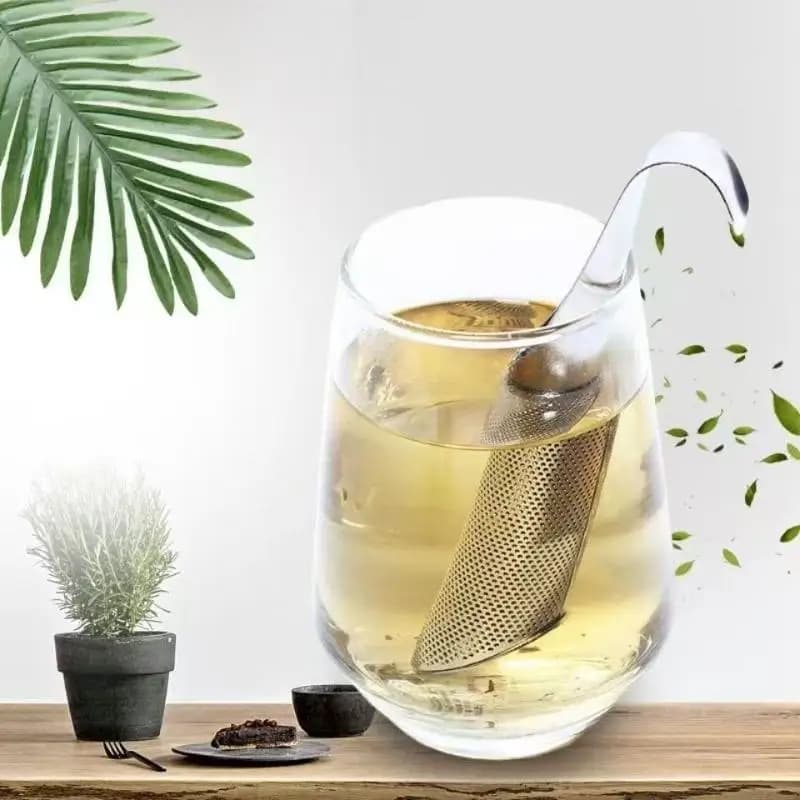 New Stainless Steel Tea Infuser Strainer Hook Type For Spice Colador Ceremony Poop Teaware Infusion Item Teapot Sieve