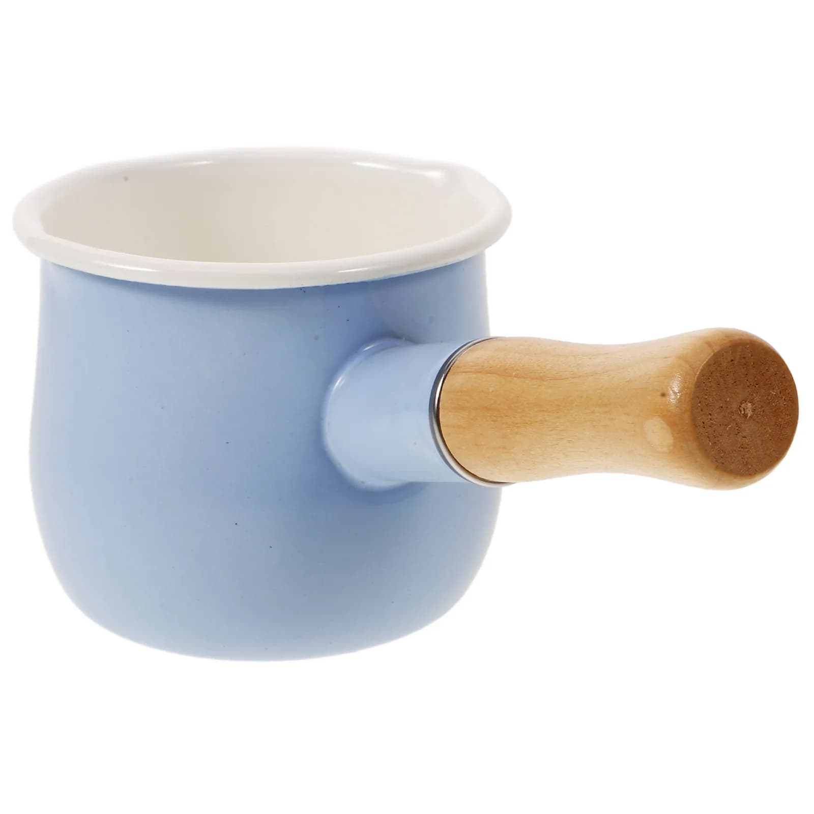 Pentola Antiaderente per Latte di Piccole Dimensioni con Manico Ergonomico, Rapida Distribuzione del Calore, Sicura per Fornelli Elettrici e a Induzione, per Alimenti per Bambini