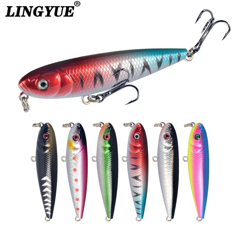 1 Pezzo Esche Artificiali Galleggianti a Forma di Matita, Esche Dure Topwater, Stickbait di Superficie, Ottimo Azionamento, Wobblers per Bass