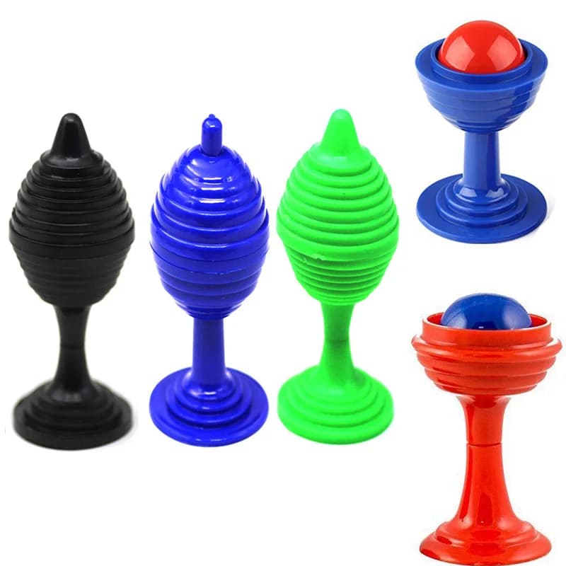 1 Set Trick Toy Palla e vaso Set Primo piano Oggetti di scena Trucchi Palla a scomparsa Vaso giocattolo per bambini Regalo Colore casuale