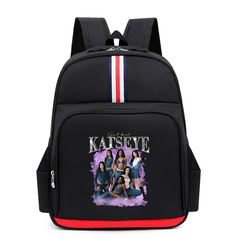 KATSEYE Backpack Boys Girls Bookbag Children School Bags Large Capacity Backpacks Elementary Middle School Students Bag Mochila