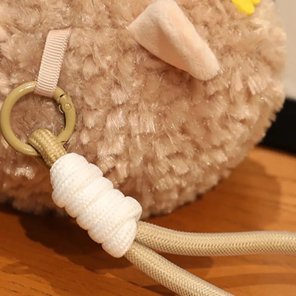 Creativo Stick Out Tongue Ciondolo animale Ciondolo animale di peluche Simpatico portachiavi morbido per ragazzi