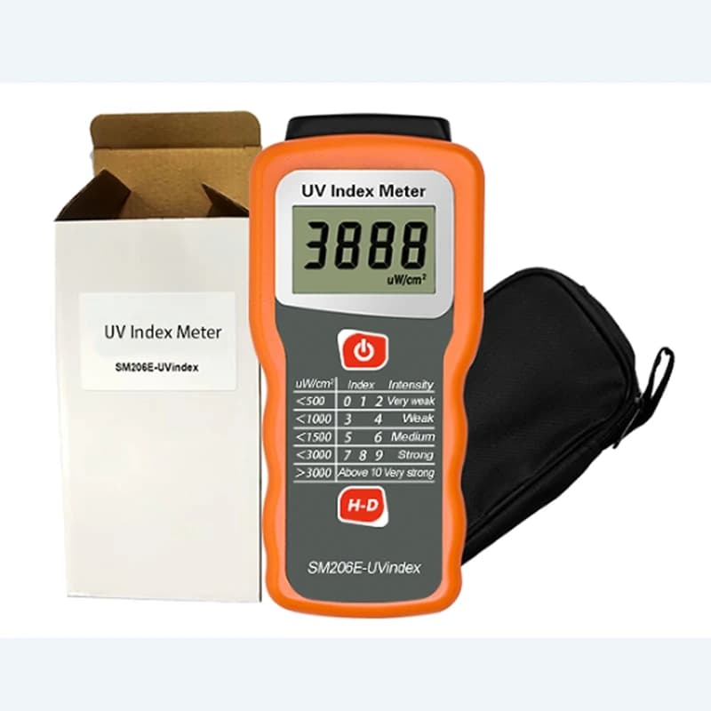 Digtial UV Index Tester Ultraviolet Radiation Index Meter UVA+UVB In Sunlight Sunscreen Solar Film Blocking Performance Detector