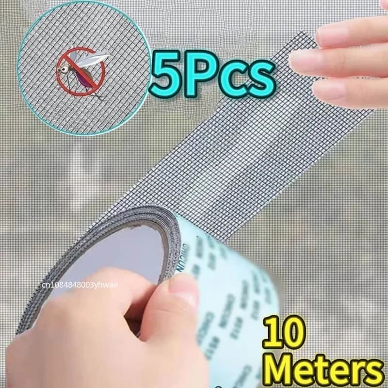 1-5pcs Easy-to-Apply Waterproof Window Screen Repair Tape – Keep Mosquitoes Out with Our Anti-Insect, Self-Adhesive Mesh Patch