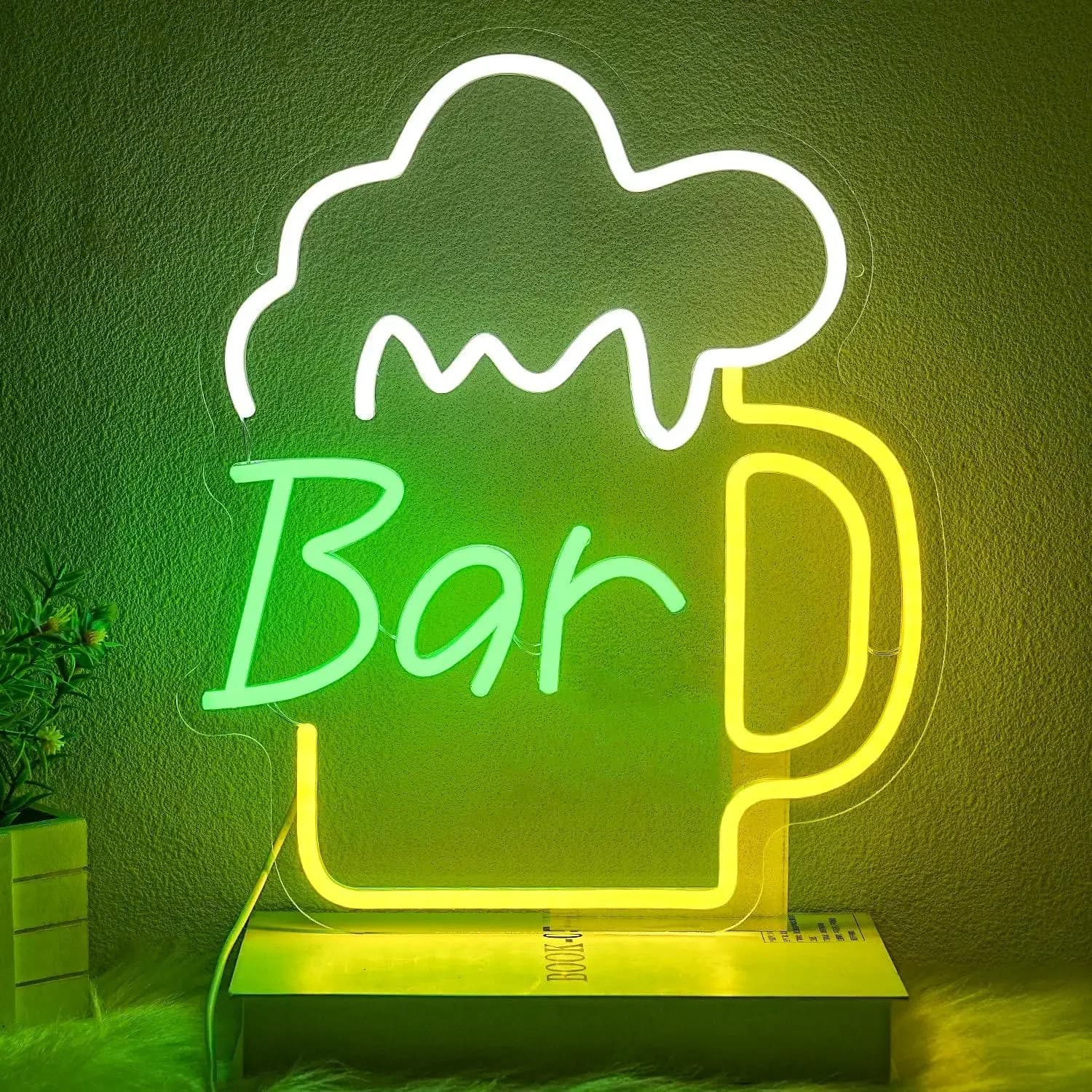 Beer Bar Neon Sign USB Dimmable Led Light for Business Bar Home Bedroom Shop Kitchen Mall Wall Decor Night Light Gifts