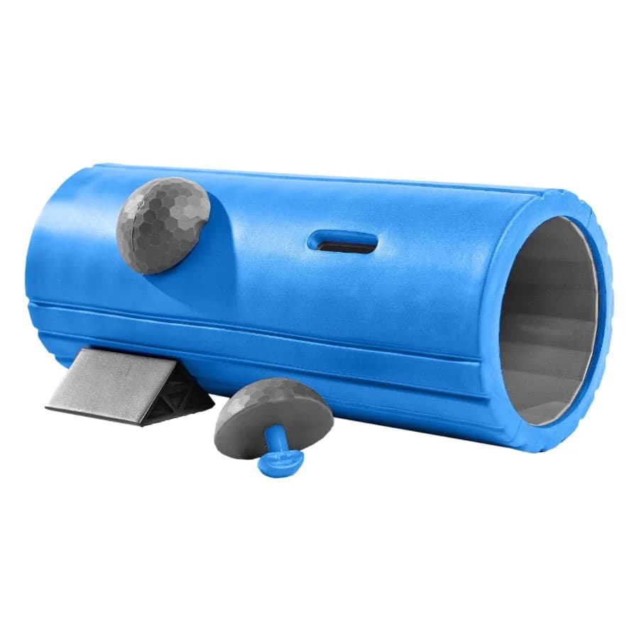 13 mm cable core foam roller with EVO Focus technology, blue/grey