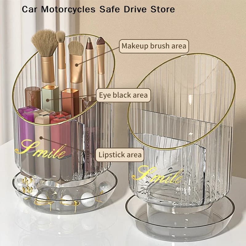 diCM di360 ° Door Makeup Brushes with Lid, Cosmetic Luxury Organizer, Rossetti Door and Eyebrows Matis, Umbrella Box