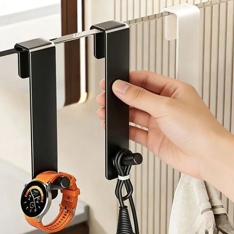 1/6 Parts Hooks Clothes hanger/Sport Stainless steel towel for Shower/Vasca door, to hang Behind the door
