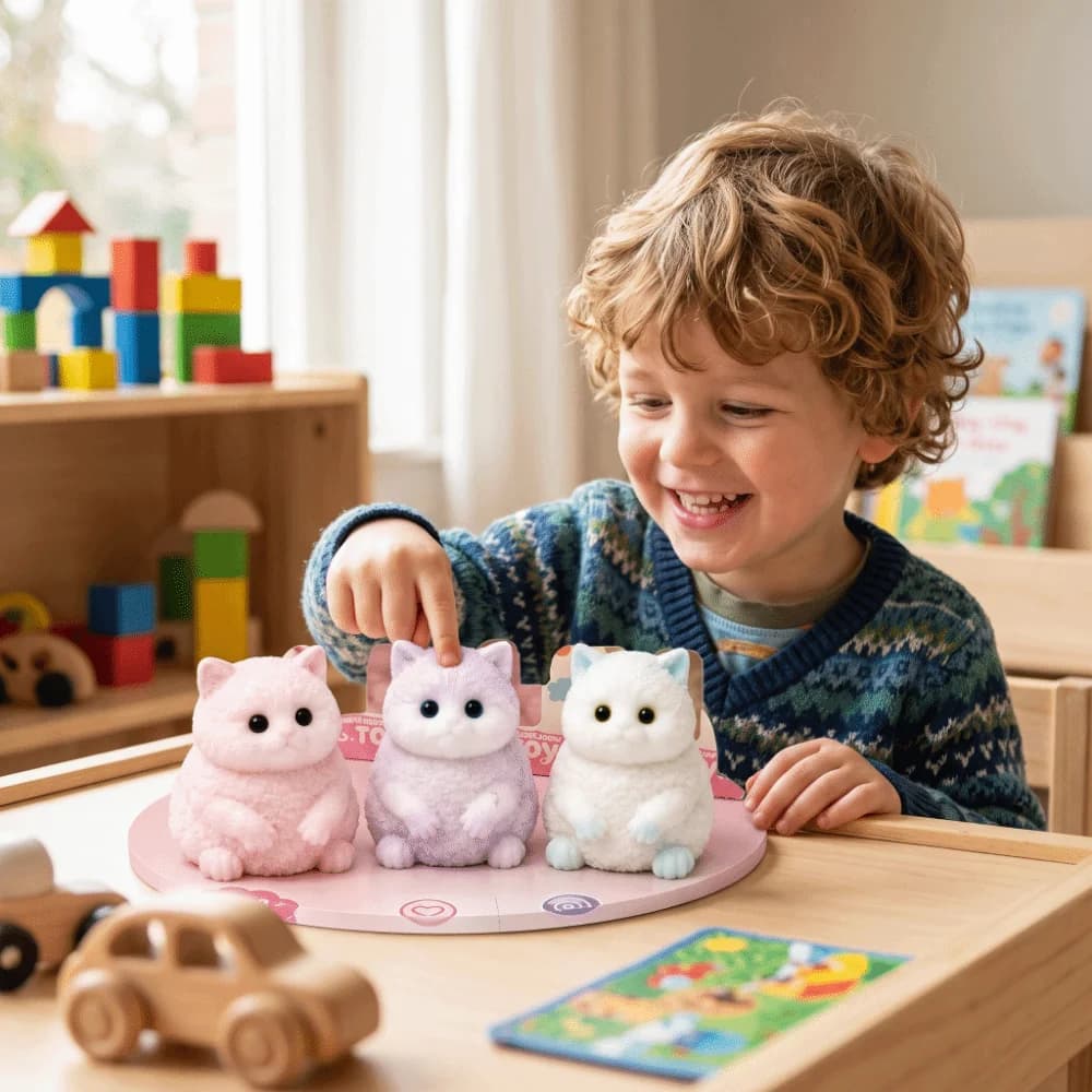 Vent Fast Rebound Cat Squishy TPR Material Slow Rising Cat Fidget Mini Size Soft Texture Cat Squishy Play