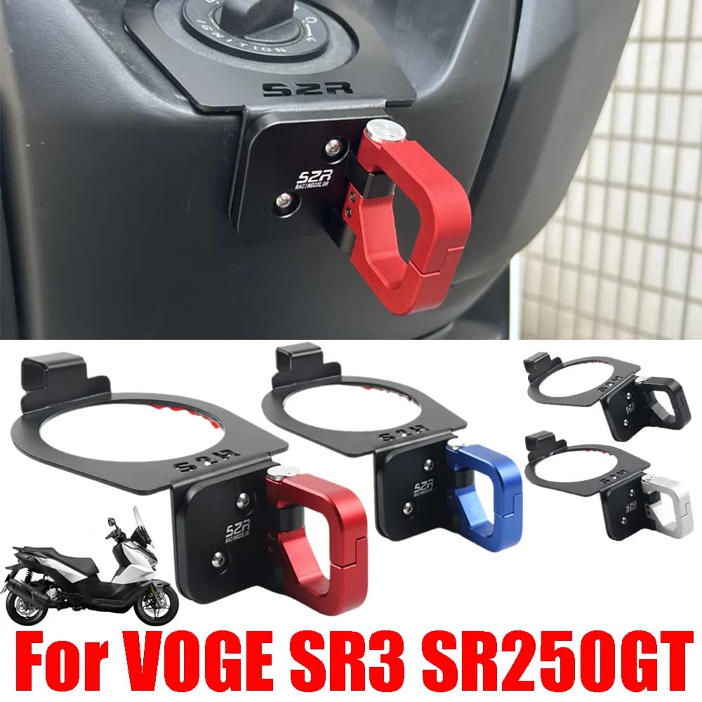 Per VOGE SR3 SR 3 250 SR250GT SR250 GT SR 250GT SR 250 GT Accessori Moto Casco Gancio Bagagli Borsa di Immagazzinaggio Gancio supporto