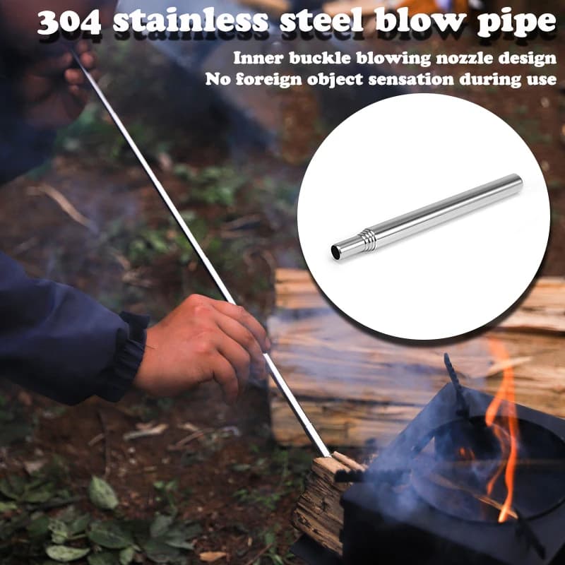 Outdoor camping hose, fire hose, folding, high effectiveness, small garden tool for the beach, camping equipment blowing the fire stick