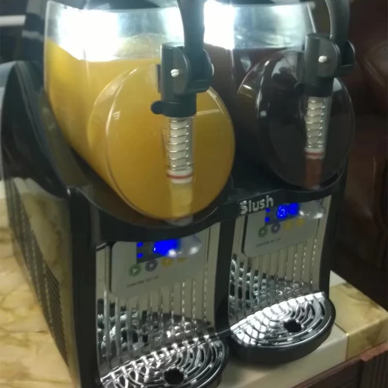 Automatic 4L Frozen Snow Melting Machine Commercial Juicer Drink Mud Single Jars Ice Slush Making Machine