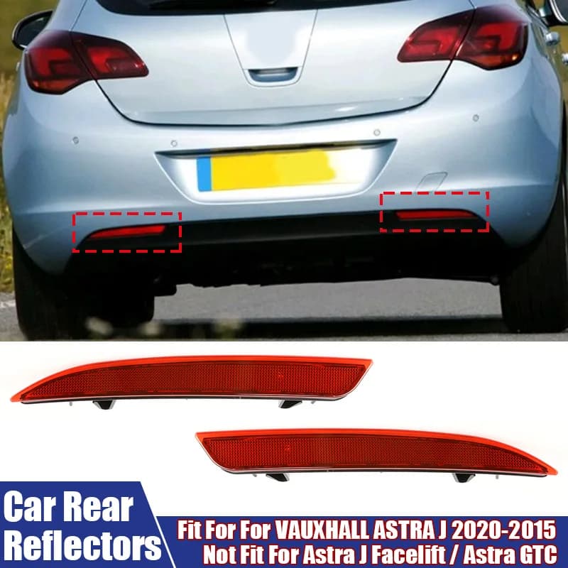 Accessori auto Esterno Auto Paraurti Posteriore Riflettore Freno di Coda Parcheggio Avvertimento Arresto Luce di marcia Per VAUXHALL ASTRA J 2010-2015