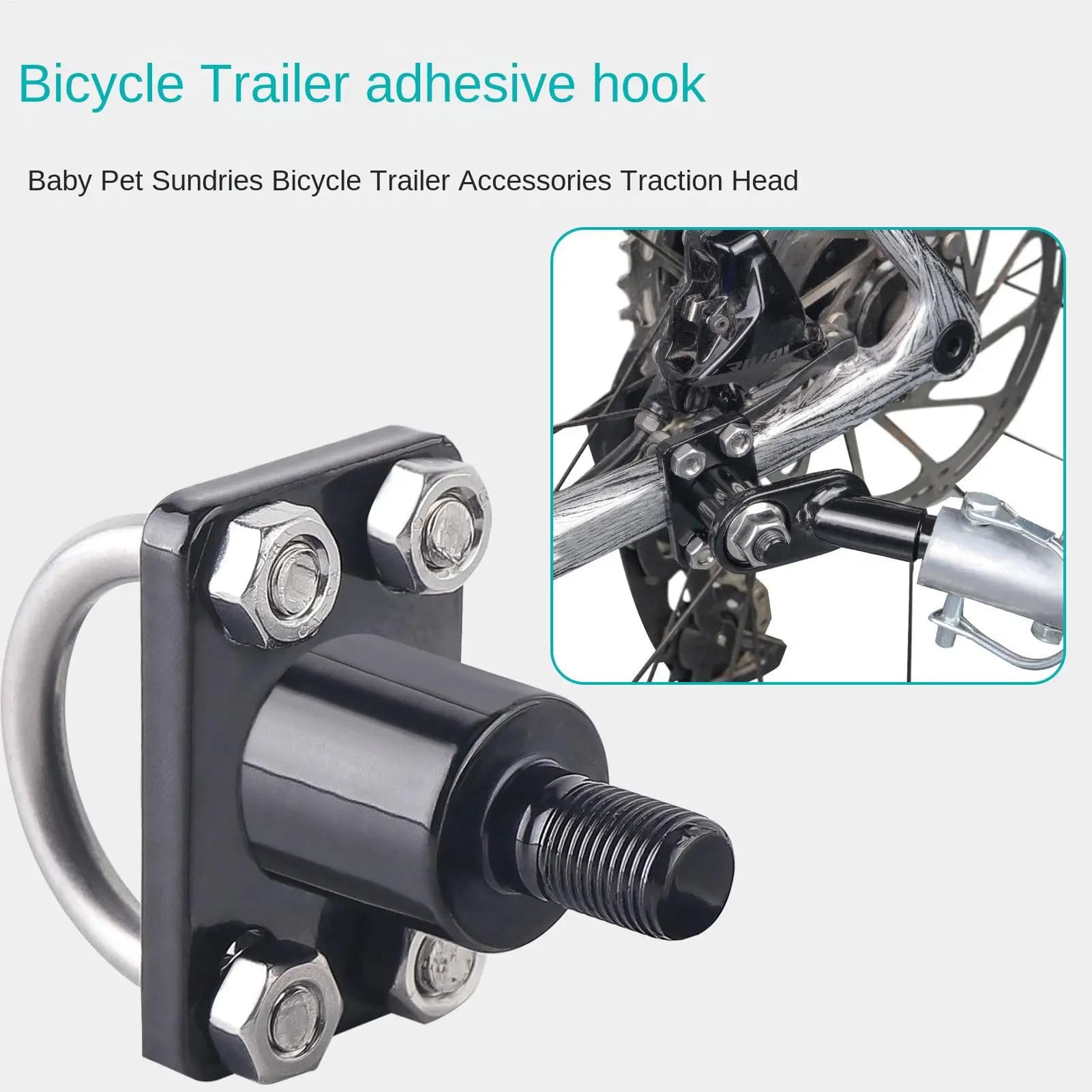 Rimorchio per Bicicletta, Accessori per Animali Domestici, Accessori per Rimorchi, Testa di Trazione, Accoppiatore per Rimorchio Bici per Garage, Viaggi su Strada, Campeggio