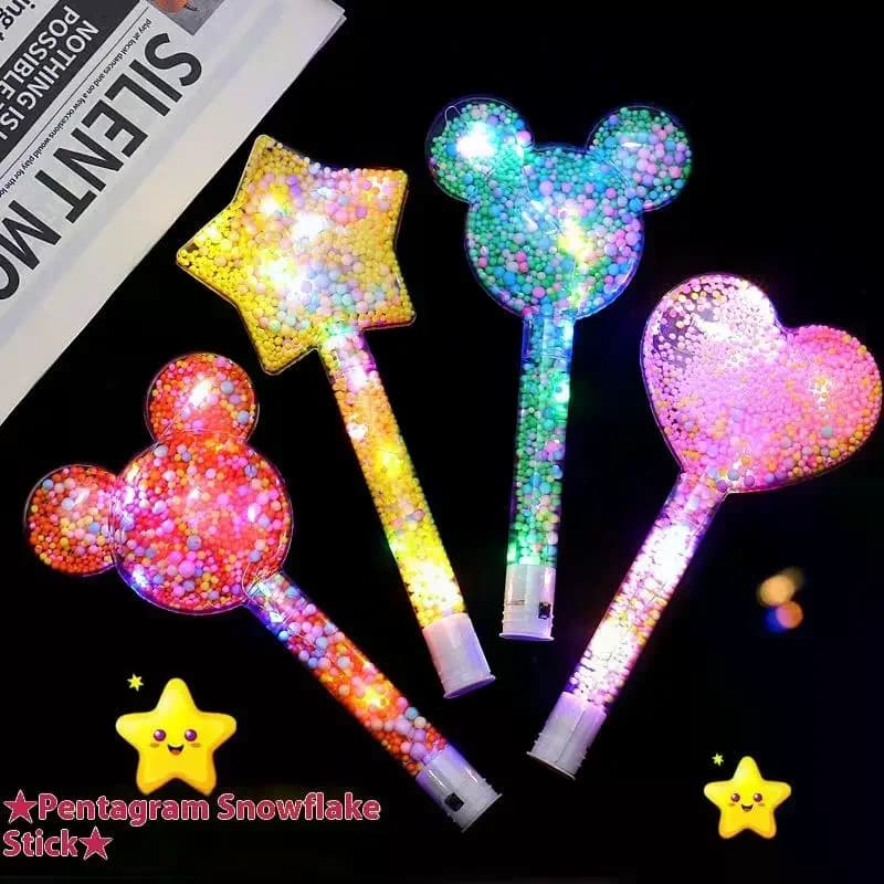 Party Led Luminous Magic Star Rod Light-up Wand Glow Stick Christmas New Year Prop Concert Glowing Birthday Supplies