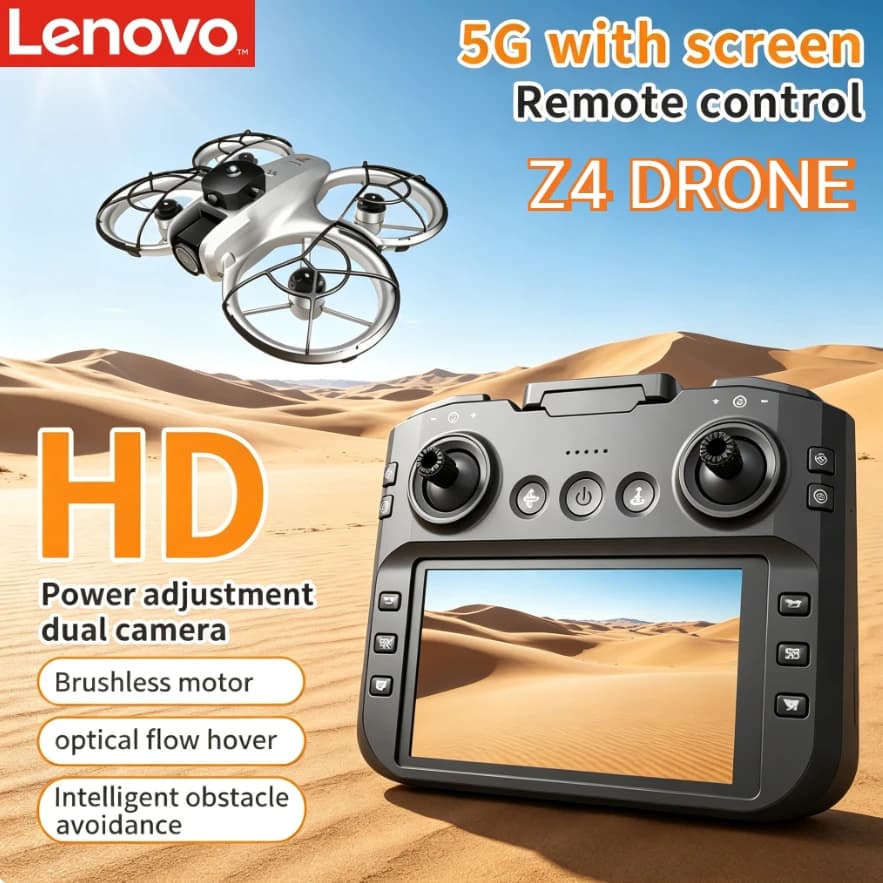 Lenovo Z4 Mini 8K Dual Camera FPV Drone Headless Mode Portable RC Quadcopter For Beginners GPS