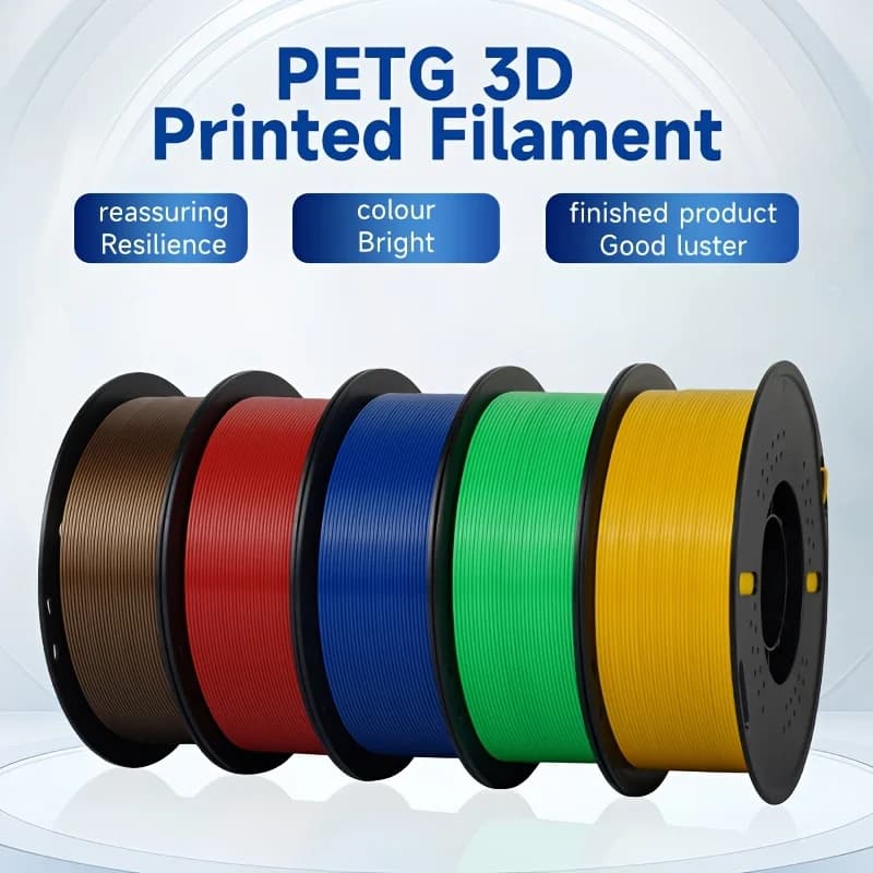 Filamento per Stampante 3D KINGROON PETG 1.75mm, Confezione da 5 Pezzi (11.02LB), Precisione Dimensionale +/-0.02mm, Compatibile con la Maggior Parte delle Stampanti 3D FDM