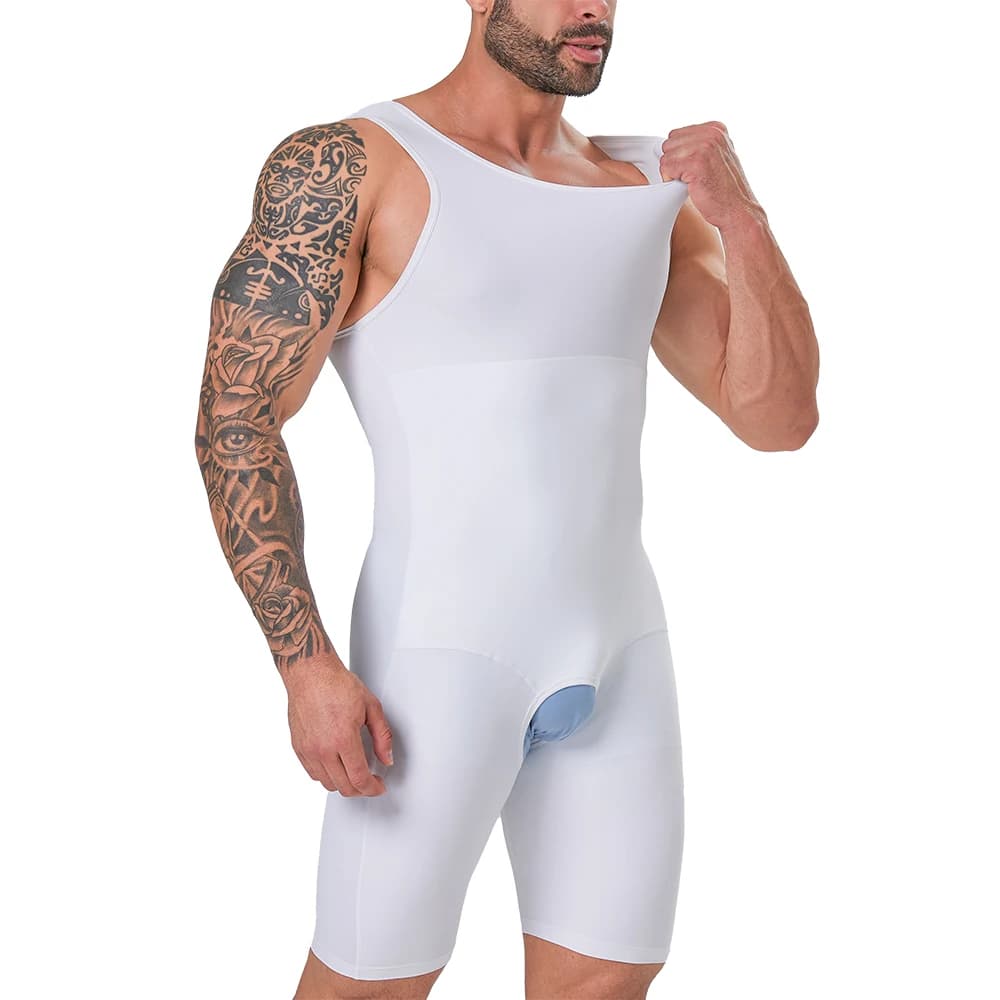 2024 Newest Mens Full Body Shaper Underwear Compression Bodysuit For Tummy Control Butt Lift Chest Slim Shapewear