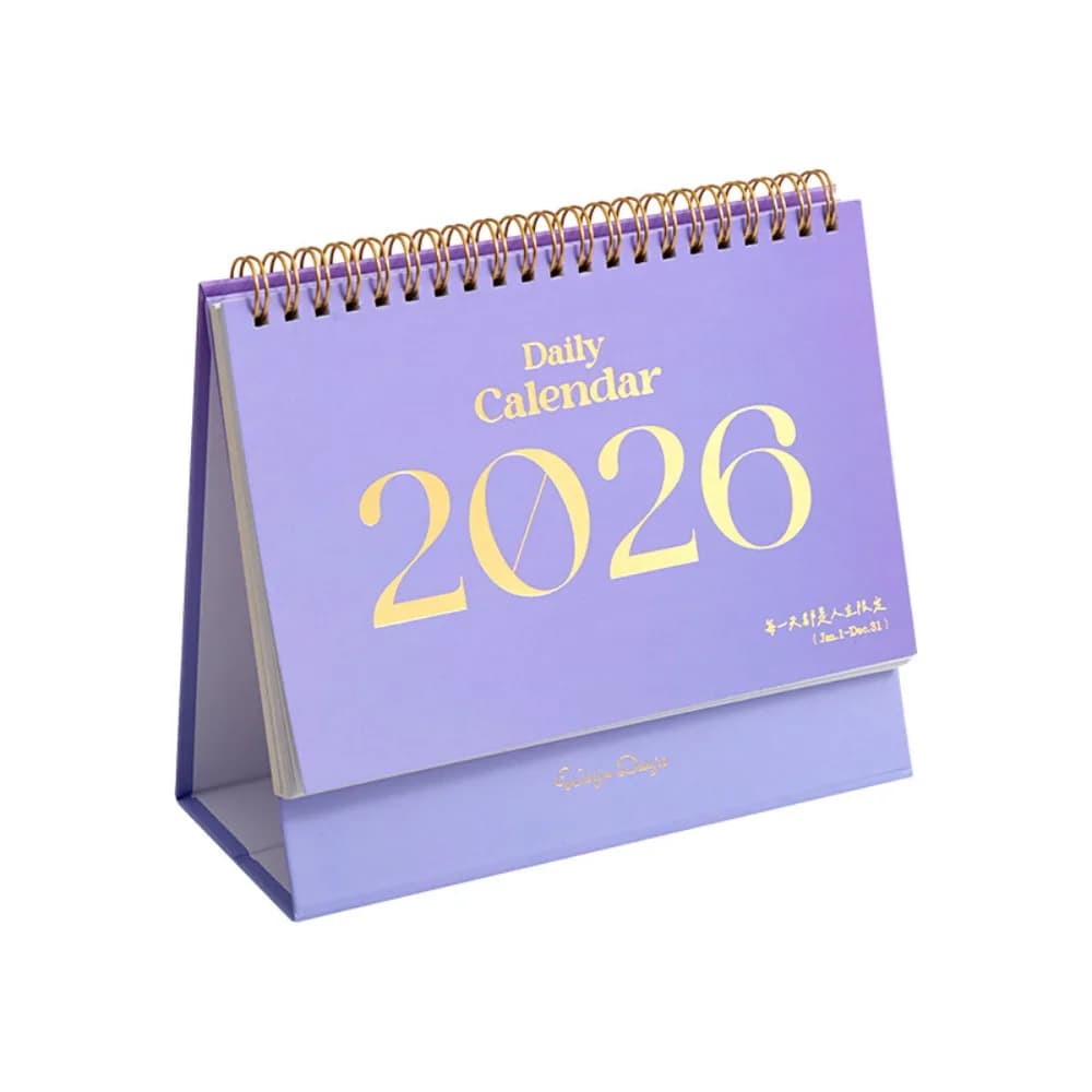 Utile calendario cartaceo da tavolo 2026 multifunzione decorazioni per la casa pianificatore pianificatore agenda annuale per notebook