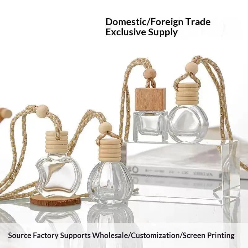 10Ml Hanging Car Diffuser Bottle, Refillable Empty Perfume Container Auto Air Freshener Fragrance Accessory