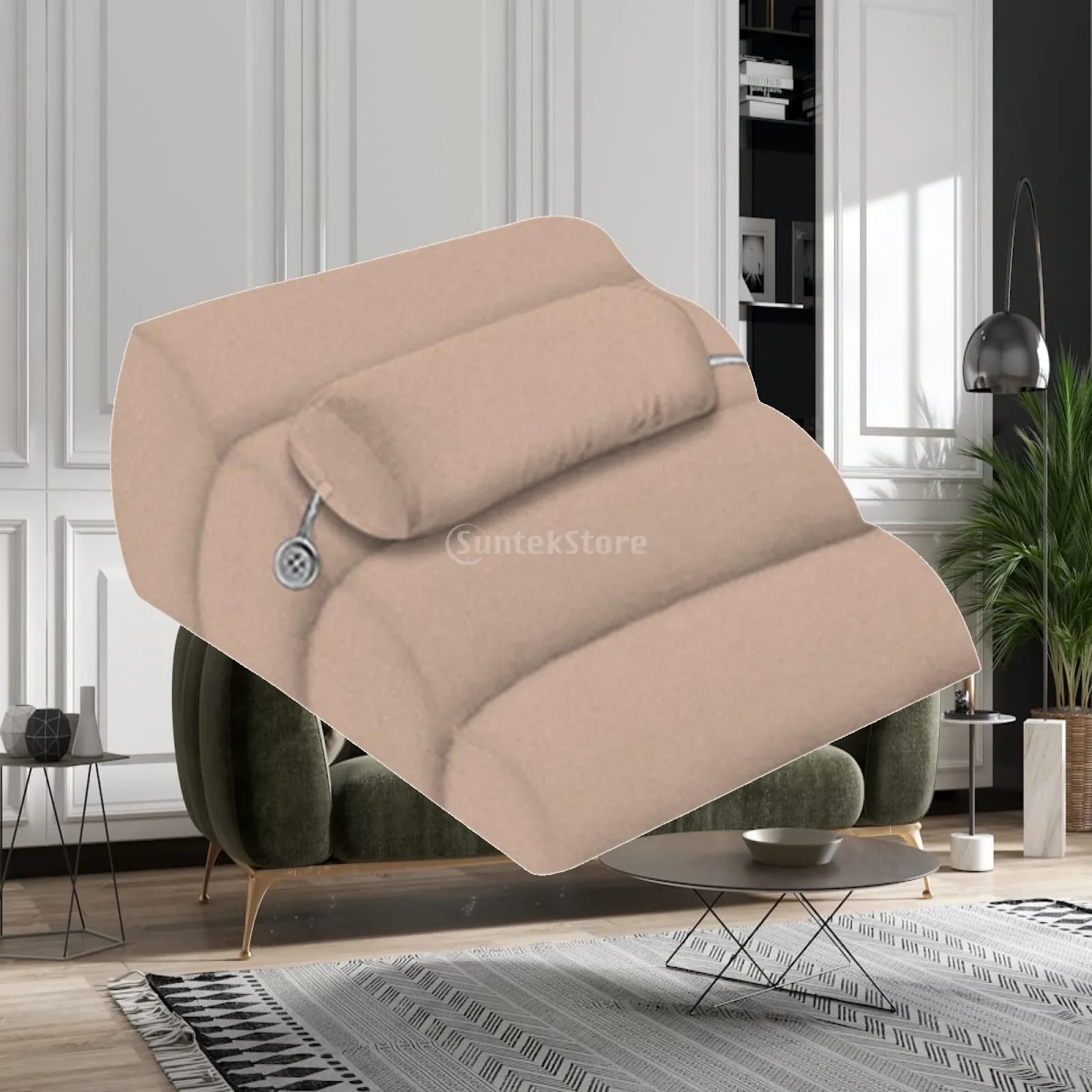 Wedge Pillow Ergonomic Cushion Portable AntiSlip Bottom Bed Triangle Pillow for Bed Reading Relaxing Home Adults Sofa Working