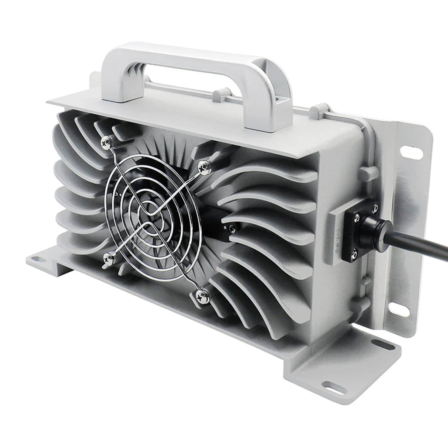Caricabatteria LiFePO4 da 43,8 V 18A con guscio in alluminio Usd per batteria LiFePO4 12S 36 V 38,4 V con caricatore impermeabile con ventola