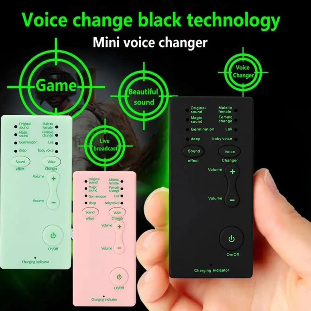 Microphone with Voice Modulator for PS4, Xbox, Console, PC, Telephone, Tablet, Audio Card, 7 Sounds