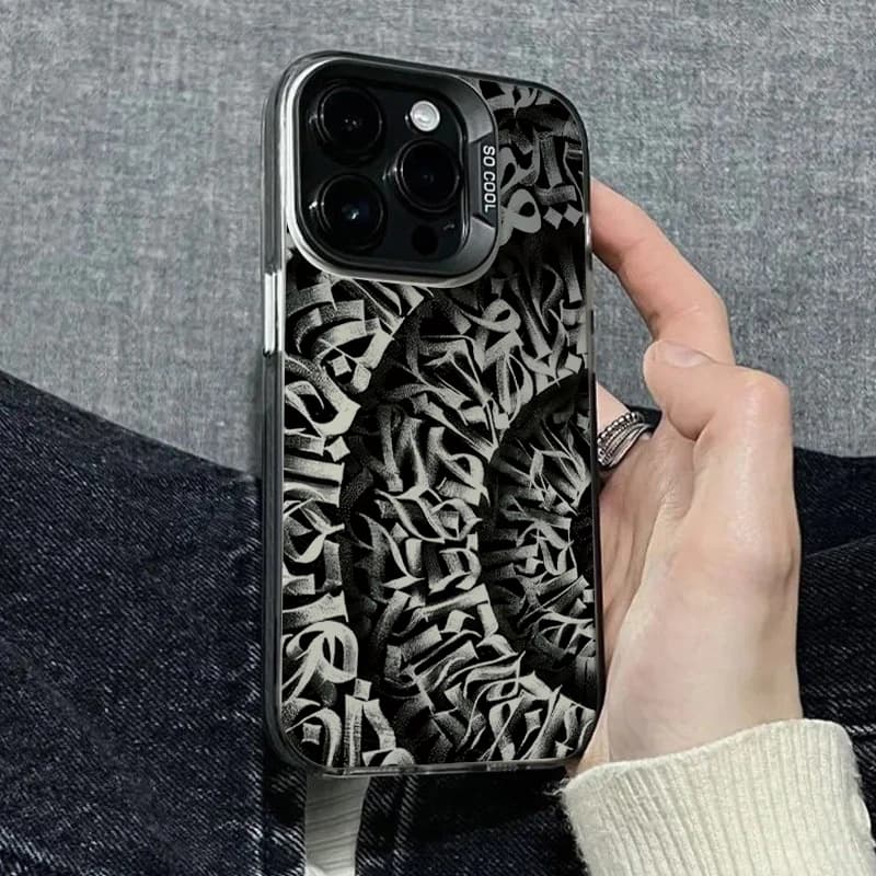 Custodia per telefono dal design rotondo vintage per Xiaomi 15T Pro 11 Lite 5G 14 14T 13 13T 12 Poco F7 F6 X7 X6 X5 Cover rigida opaca antiurto