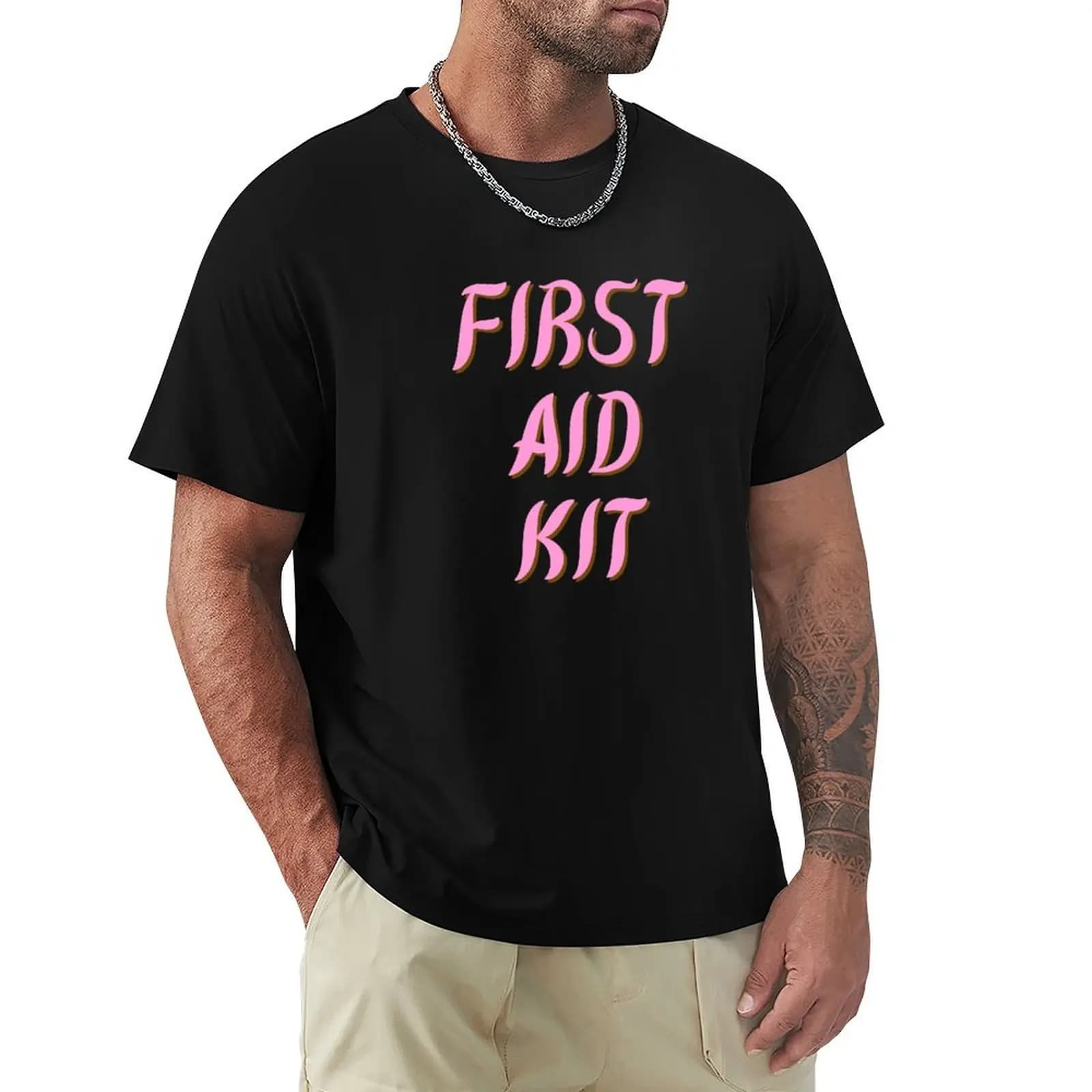 First Aid Kit T-Shirt Stylish Print Short Sleeve Tee