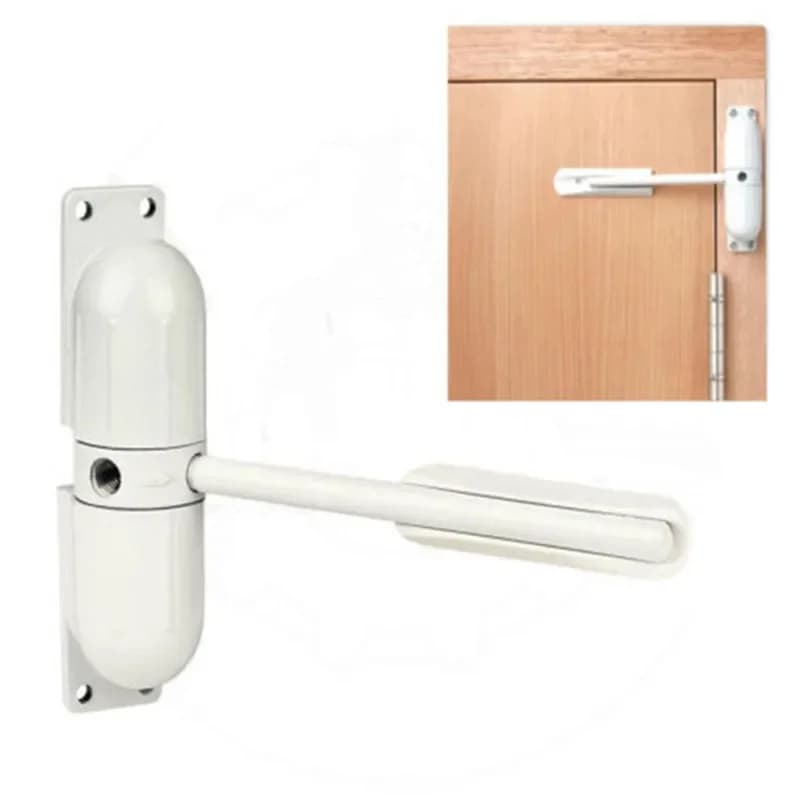 1 pz in lega di zinco regolabile montata in superficie chiudiporta automatico fermaporta ignifugo hardware per porta